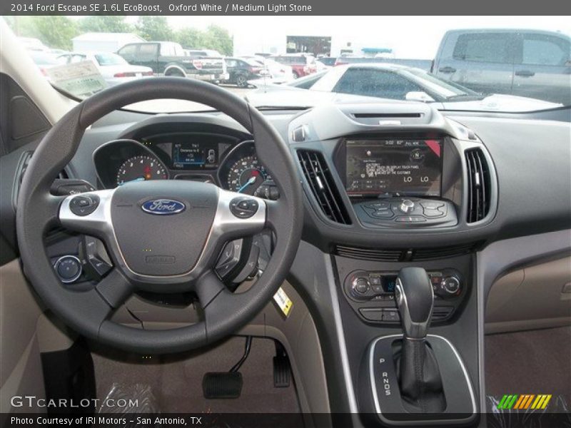Oxford White / Medium Light Stone 2014 Ford Escape SE 1.6L EcoBoost
