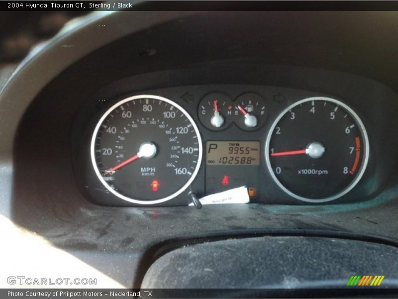 Sterling / Black 2004 Hyundai Tiburon GT