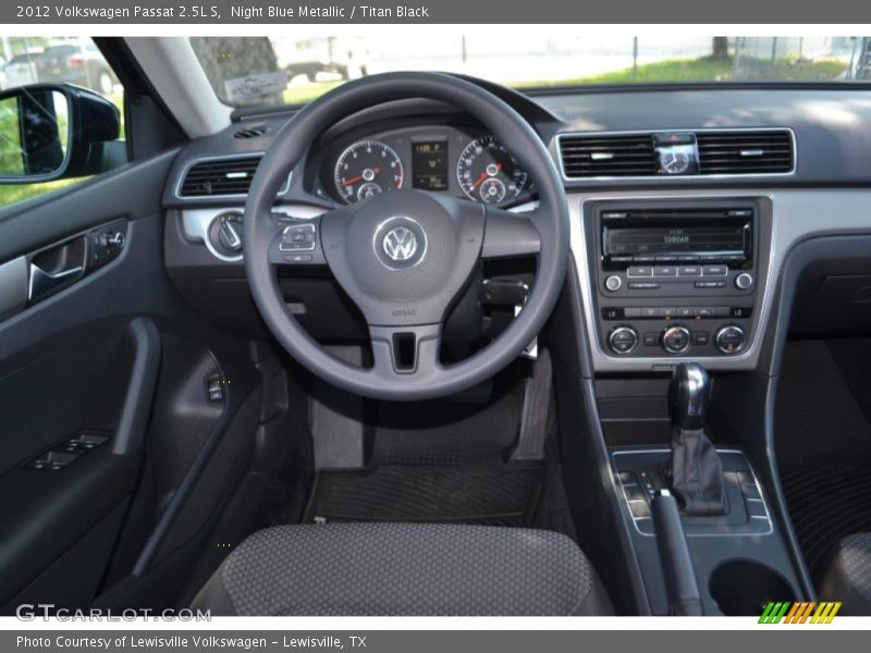 Night Blue Metallic / Titan Black 2012 Volkswagen Passat 2.5L S