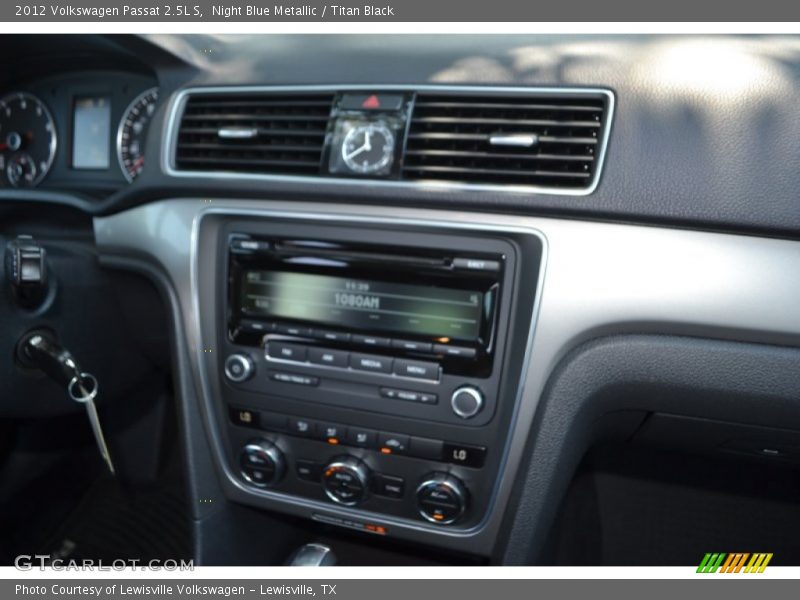 Night Blue Metallic / Titan Black 2012 Volkswagen Passat 2.5L S