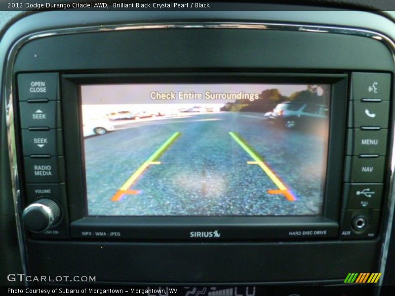 Brilliant Black Crystal Pearl / Black 2012 Dodge Durango Citadel AWD