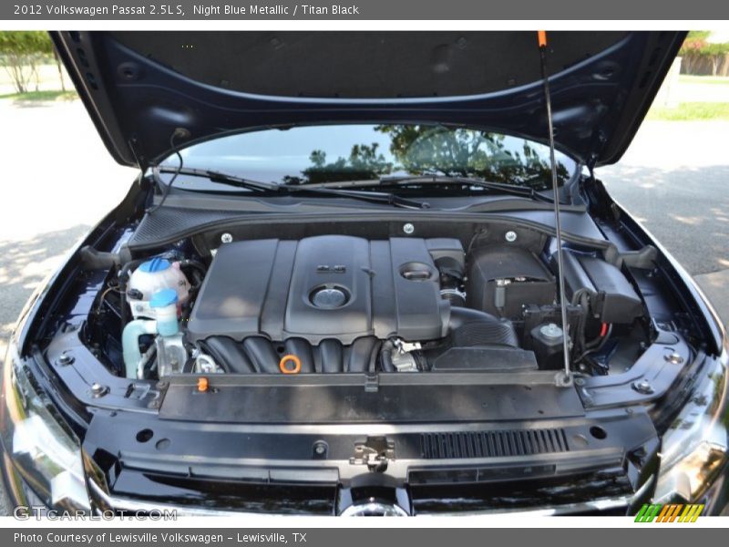 Night Blue Metallic / Titan Black 2012 Volkswagen Passat 2.5L S