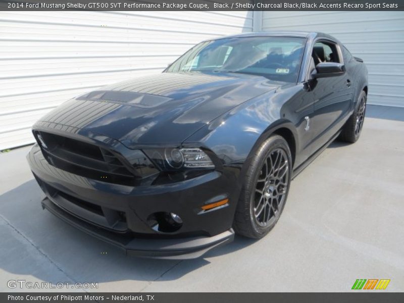 Front 3/4 View of 2014 Mustang Shelby GT500 SVT Performance Package Coupe