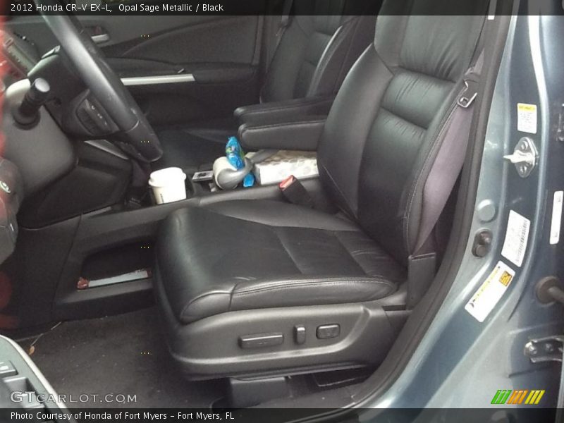 Opal Sage Metallic / Black 2012 Honda CR-V EX-L