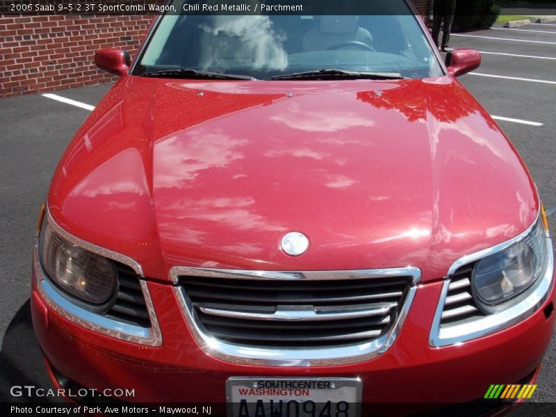 Chili Red Metallic / Parchment 2006 Saab 9-5 2.3T SportCombi Wagon