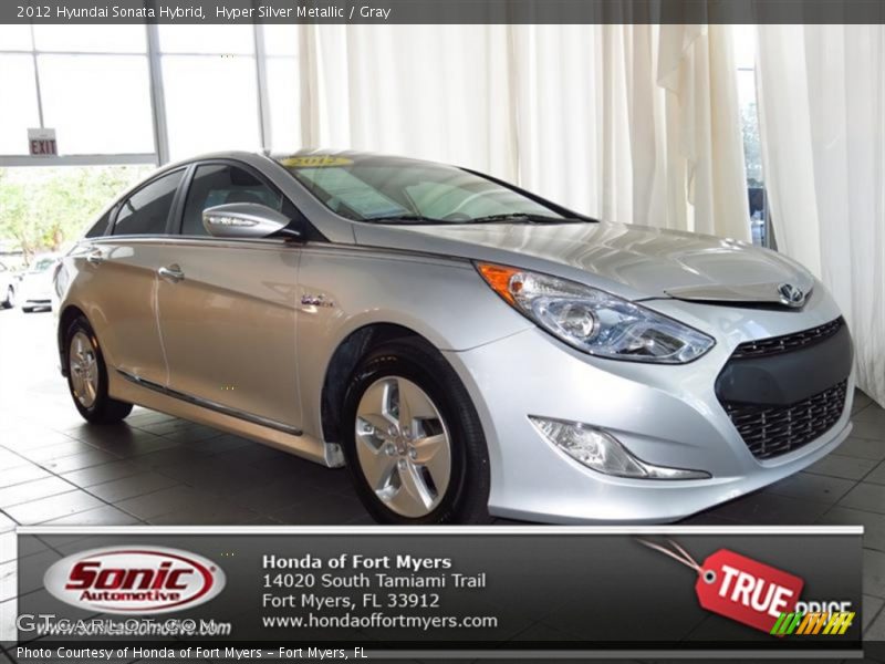 Hyper Silver Metallic / Gray 2012 Hyundai Sonata Hybrid