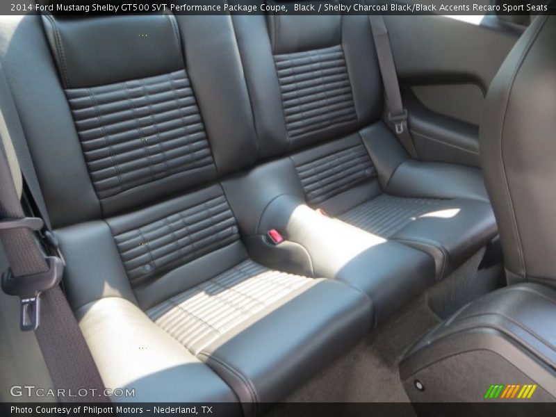 Rear Seat of 2014 Mustang Shelby GT500 SVT Performance Package Coupe