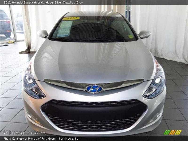Hyper Silver Metallic / Gray 2012 Hyundai Sonata Hybrid