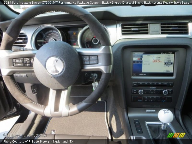 Dashboard of 2014 Mustang Shelby GT500 SVT Performance Package Coupe