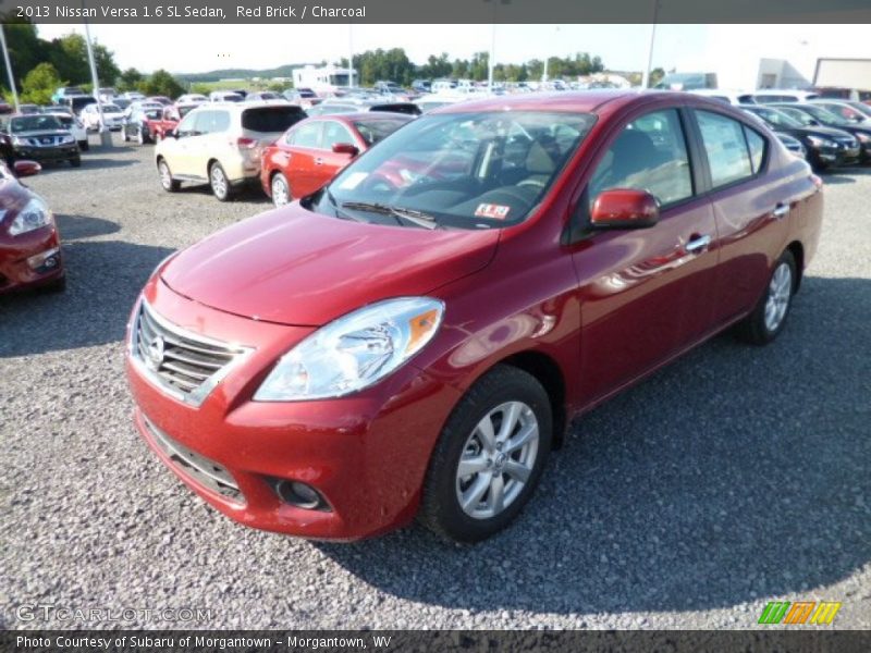 Red Brick / Charcoal 2013 Nissan Versa 1.6 SL Sedan