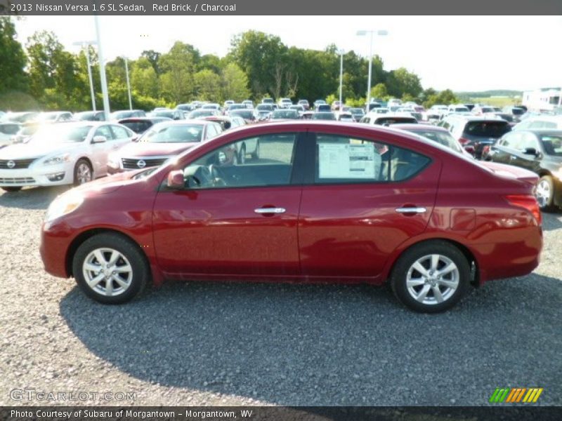 Red Brick / Charcoal 2013 Nissan Versa 1.6 SL Sedan