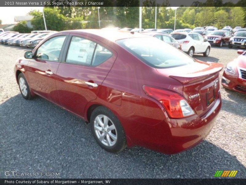 Red Brick / Charcoal 2013 Nissan Versa 1.6 SL Sedan