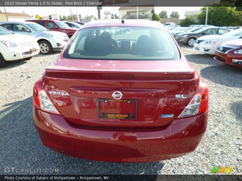 Red Brick / Charcoal 2013 Nissan Versa 1.6 SL Sedan