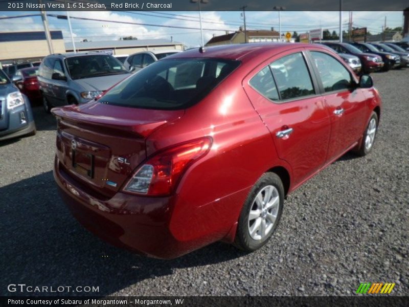 Red Brick / Charcoal 2013 Nissan Versa 1.6 SL Sedan