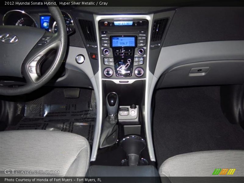 Hyper Silver Metallic / Gray 2012 Hyundai Sonata Hybrid