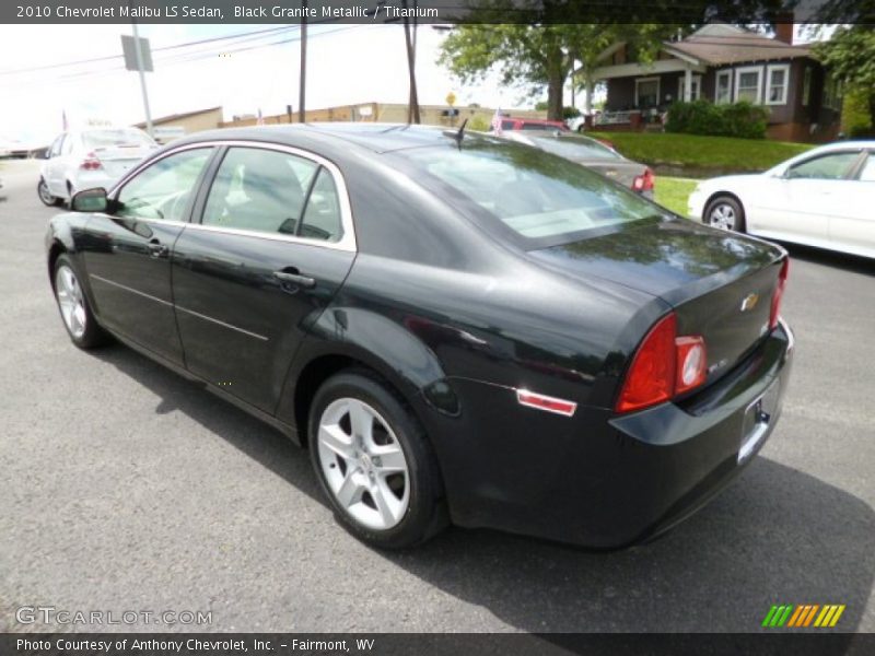 Black Granite Metallic / Titanium 2010 Chevrolet Malibu LS Sedan