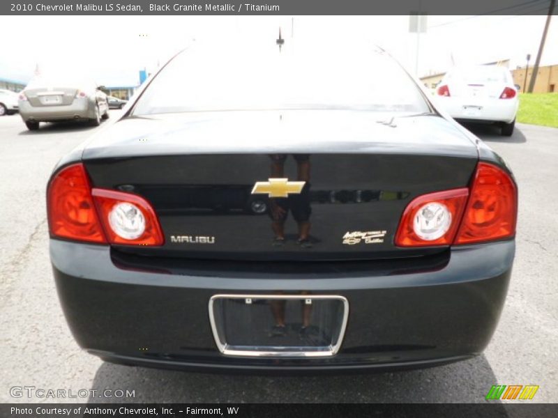Black Granite Metallic / Titanium 2010 Chevrolet Malibu LS Sedan