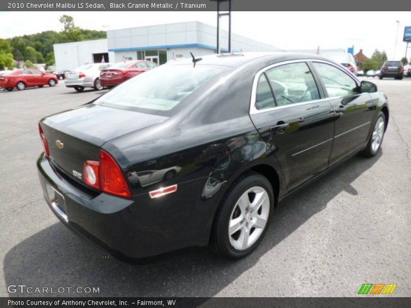Black Granite Metallic / Titanium 2010 Chevrolet Malibu LS Sedan