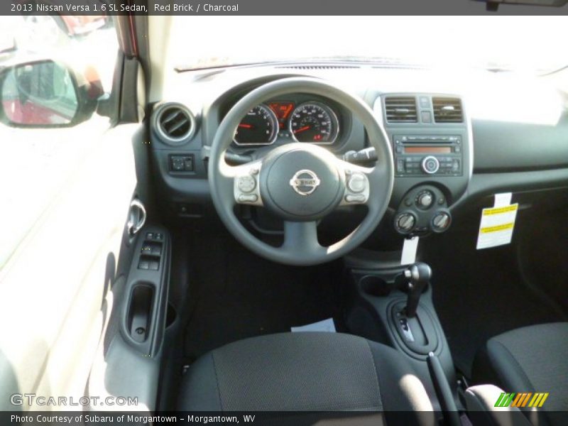 Red Brick / Charcoal 2013 Nissan Versa 1.6 SL Sedan