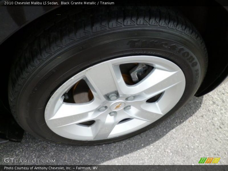 Black Granite Metallic / Titanium 2010 Chevrolet Malibu LS Sedan
