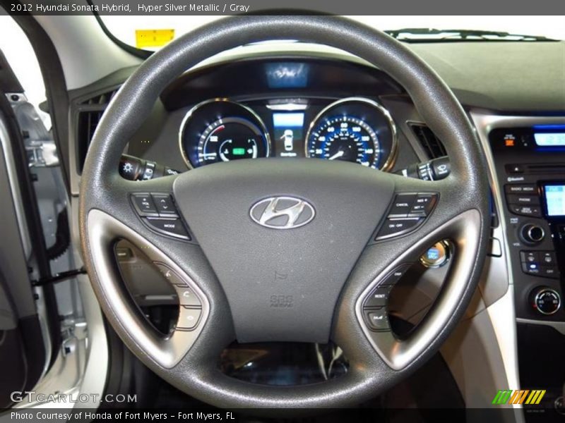 Hyper Silver Metallic / Gray 2012 Hyundai Sonata Hybrid