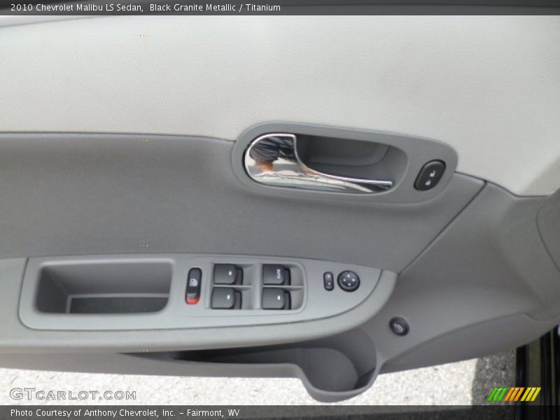 Black Granite Metallic / Titanium 2010 Chevrolet Malibu LS Sedan