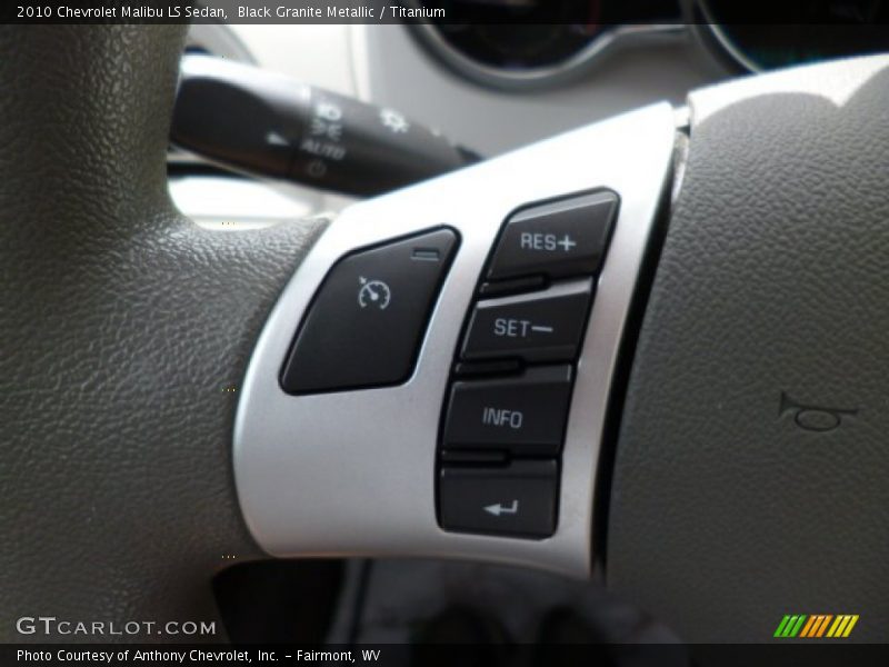 Black Granite Metallic / Titanium 2010 Chevrolet Malibu LS Sedan