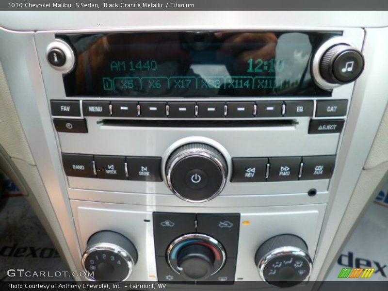 Black Granite Metallic / Titanium 2010 Chevrolet Malibu LS Sedan