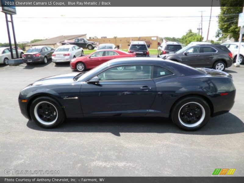Blue Ray Metallic / Black 2013 Chevrolet Camaro LS Coupe