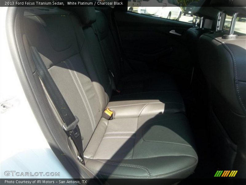 White Platinum / Charcoal Black 2013 Ford Focus Titanium Sedan