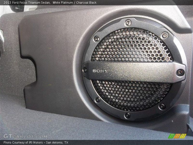 White Platinum / Charcoal Black 2013 Ford Focus Titanium Sedan