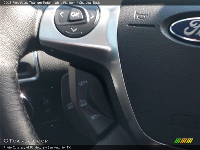 White Platinum / Charcoal Black 2013 Ford Focus Titanium Sedan