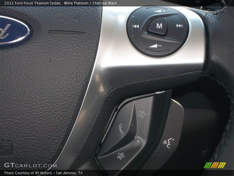 White Platinum / Charcoal Black 2013 Ford Focus Titanium Sedan