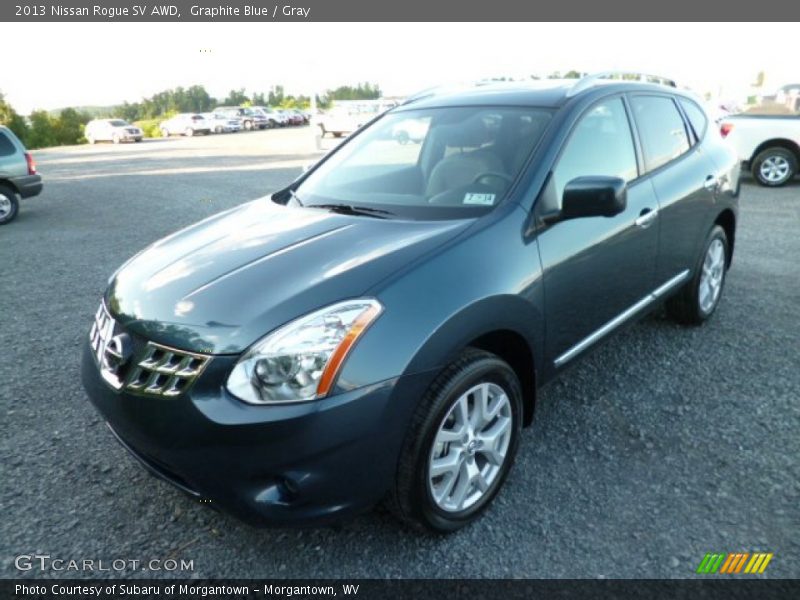 Graphite Blue / Gray 2013 Nissan Rogue SV AWD