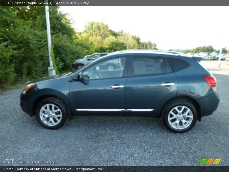 Graphite Blue / Gray 2013 Nissan Rogue SV AWD