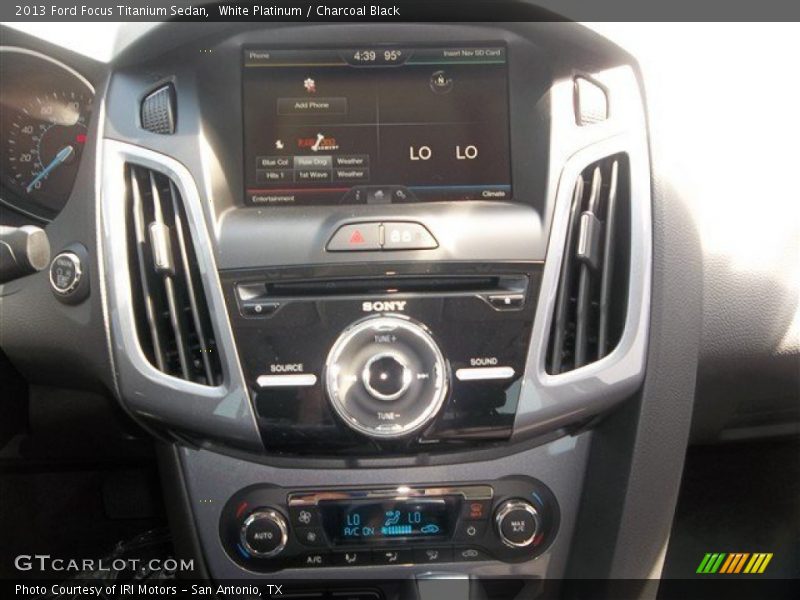 White Platinum / Charcoal Black 2013 Ford Focus Titanium Sedan