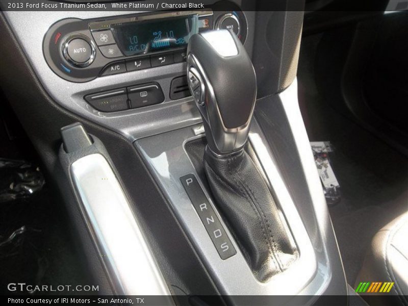 White Platinum / Charcoal Black 2013 Ford Focus Titanium Sedan