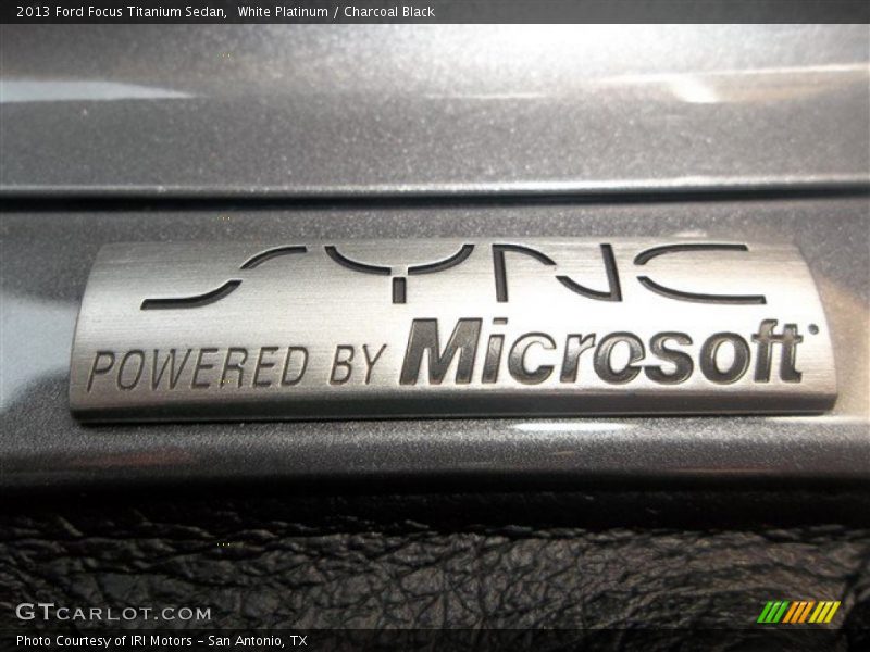 White Platinum / Charcoal Black 2013 Ford Focus Titanium Sedan