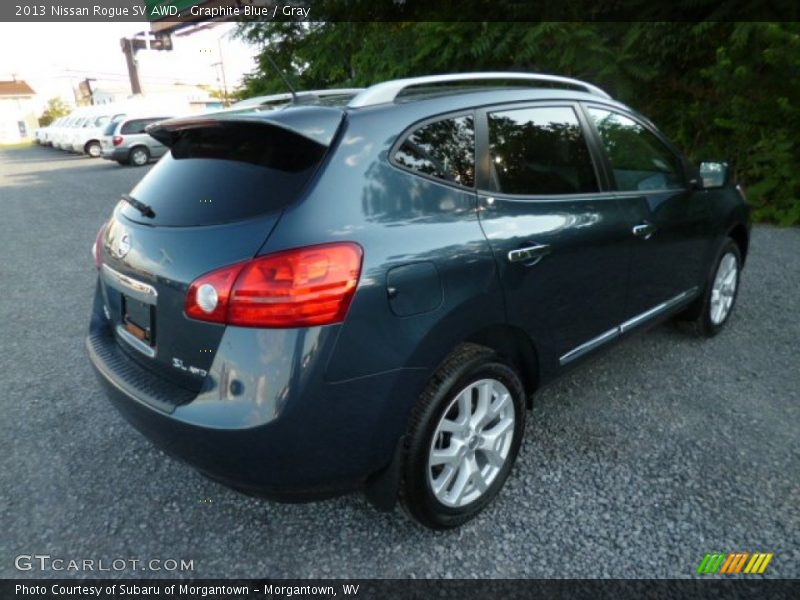 Graphite Blue / Gray 2013 Nissan Rogue SV AWD