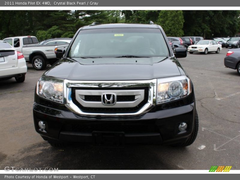 Crystal Black Pearl / Gray 2011 Honda Pilot EX 4WD