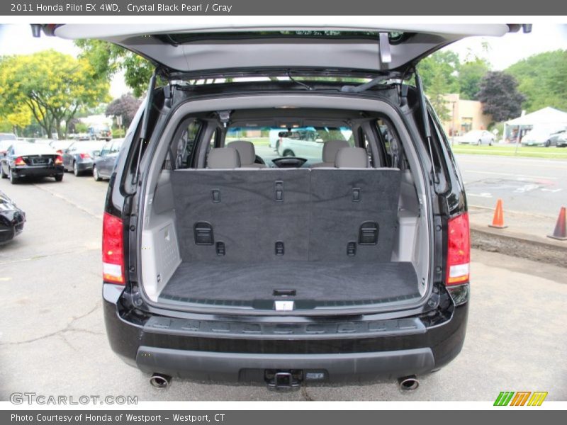 Crystal Black Pearl / Gray 2011 Honda Pilot EX 4WD