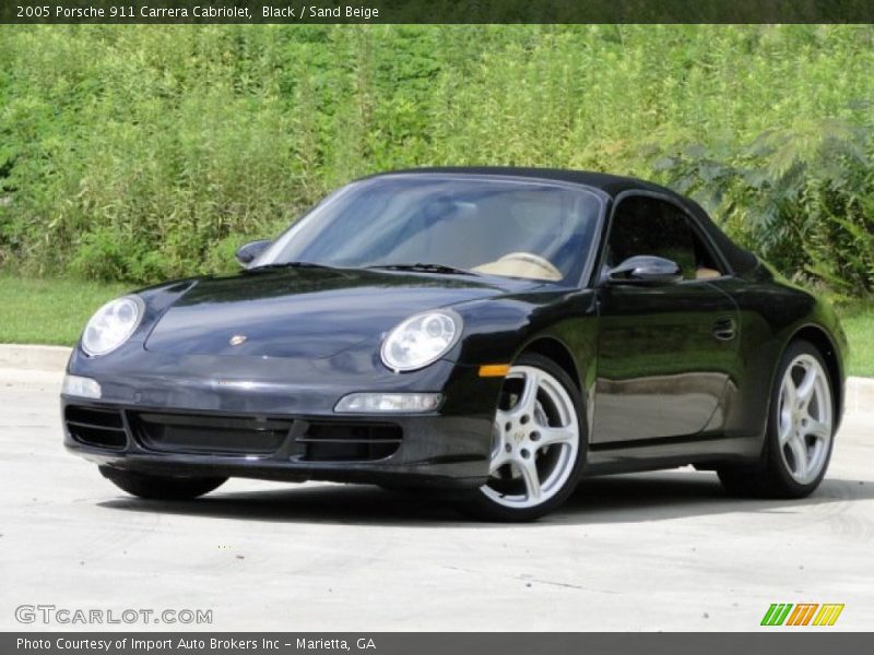 Black / Sand Beige 2005 Porsche 911 Carrera Cabriolet