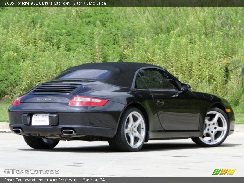 Black / Sand Beige 2005 Porsche 911 Carrera Cabriolet