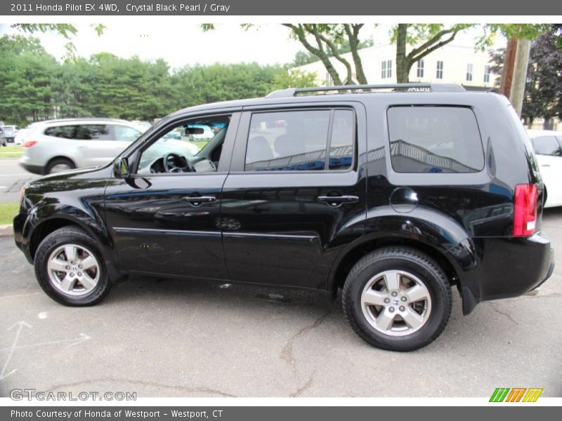Crystal Black Pearl / Gray 2011 Honda Pilot EX 4WD