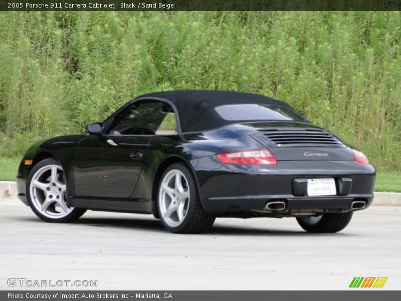 Black / Sand Beige 2005 Porsche 911 Carrera Cabriolet