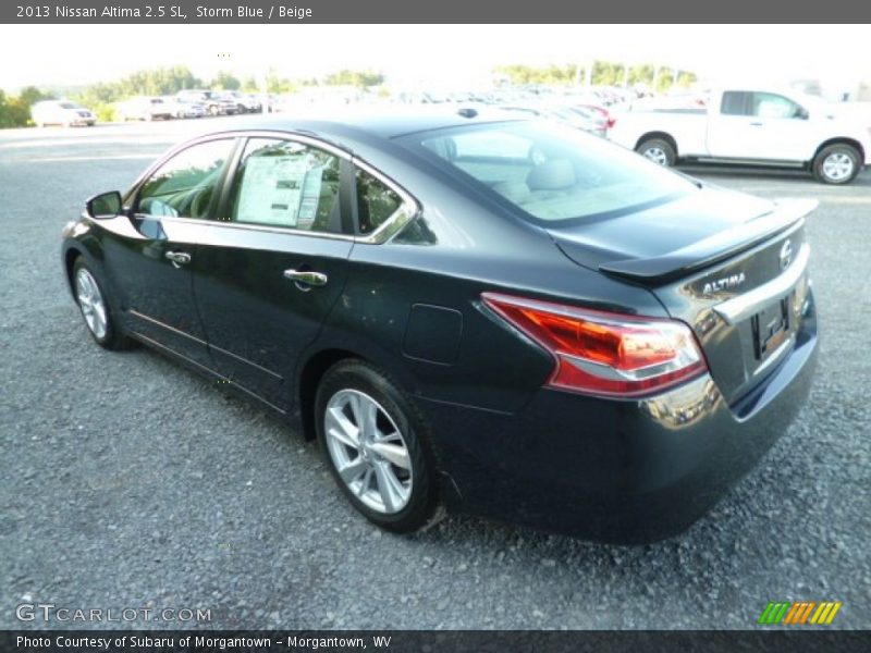 Storm Blue / Beige 2013 Nissan Altima 2.5 SL