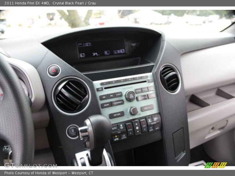 Crystal Black Pearl / Gray 2011 Honda Pilot EX 4WD