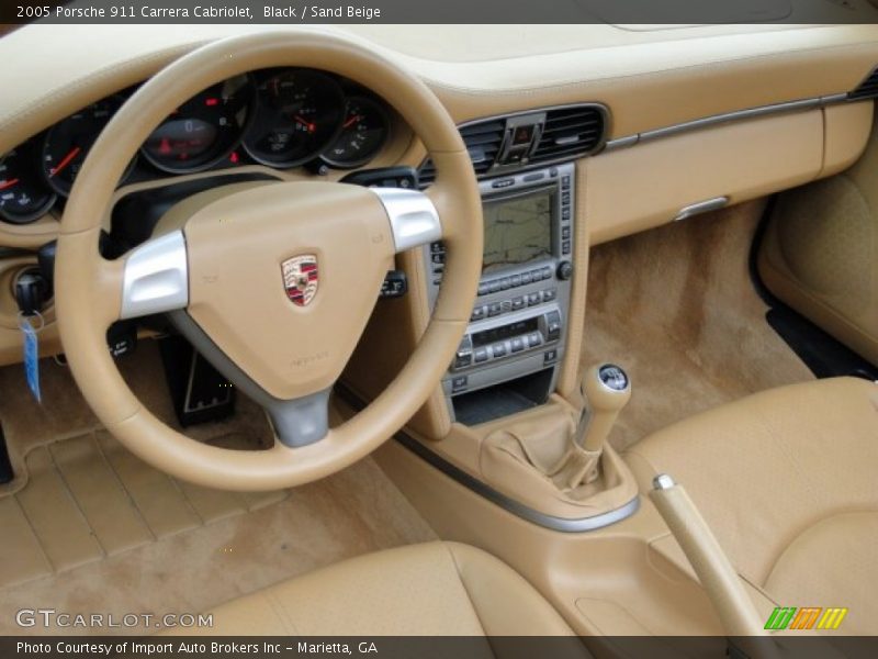 Black / Sand Beige 2005 Porsche 911 Carrera Cabriolet