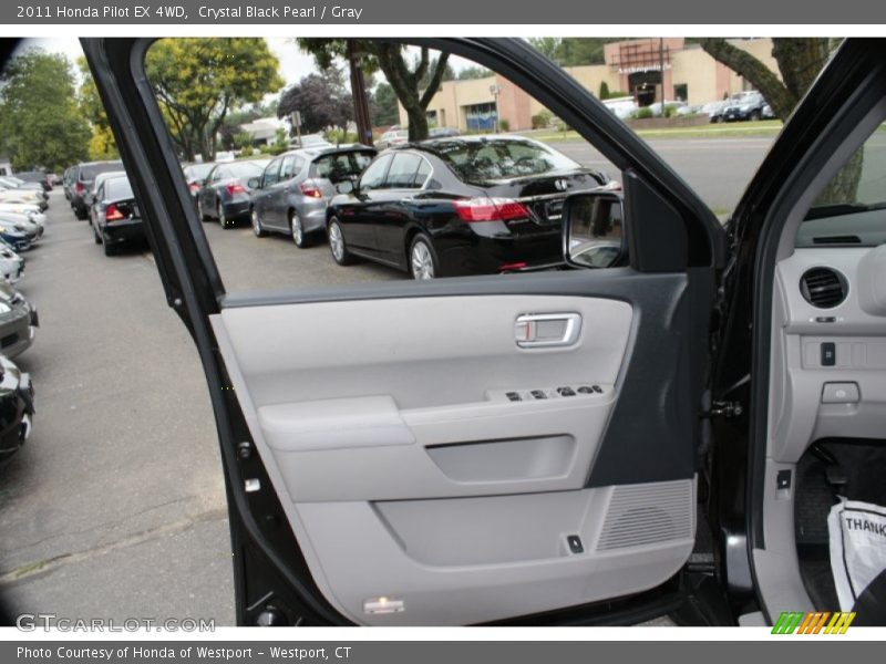 Crystal Black Pearl / Gray 2011 Honda Pilot EX 4WD