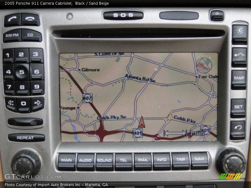 Black / Sand Beige 2005 Porsche 911 Carrera Cabriolet